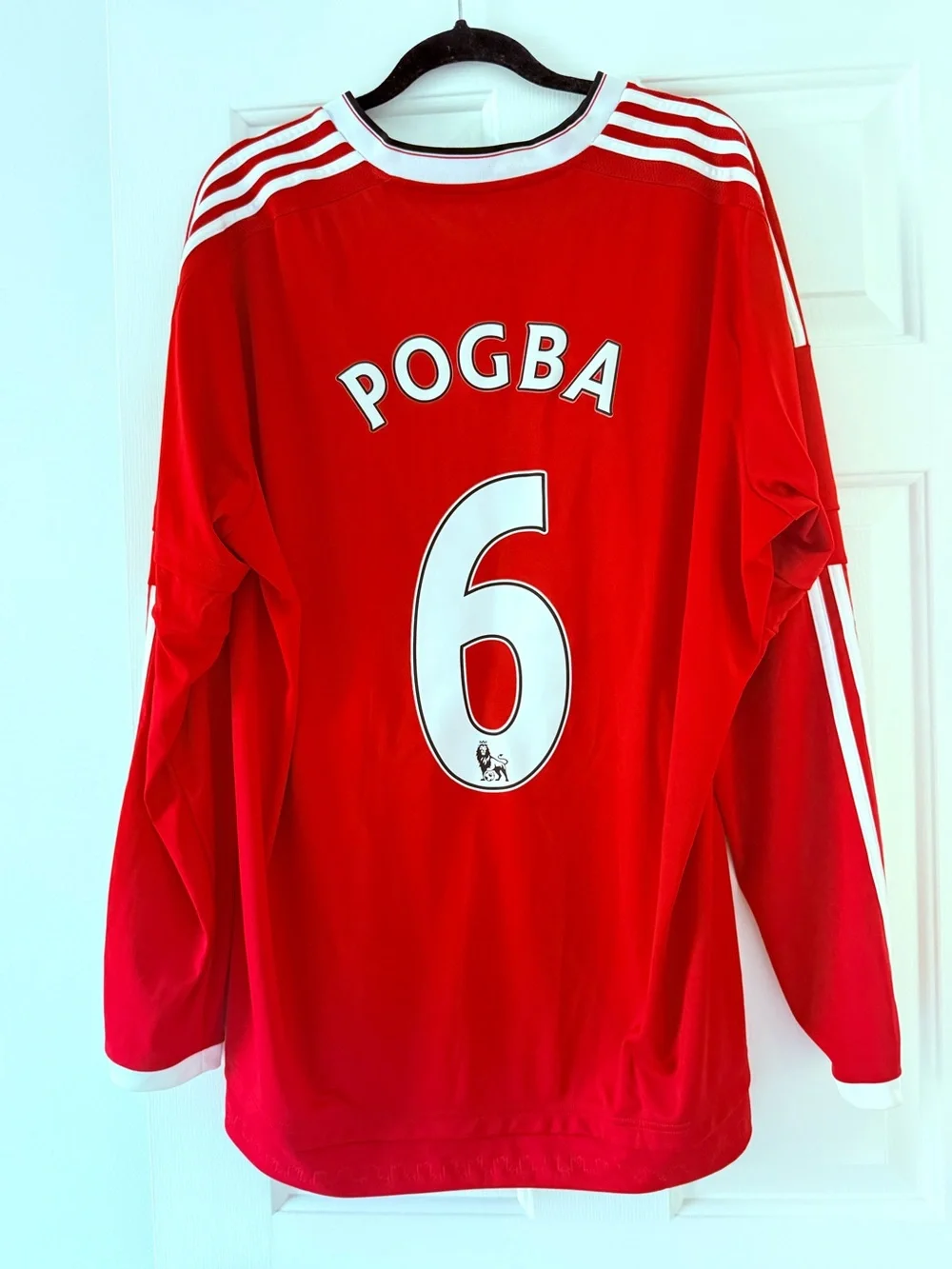 Adidas Manchester United red long sleeve jersey short size 2XL